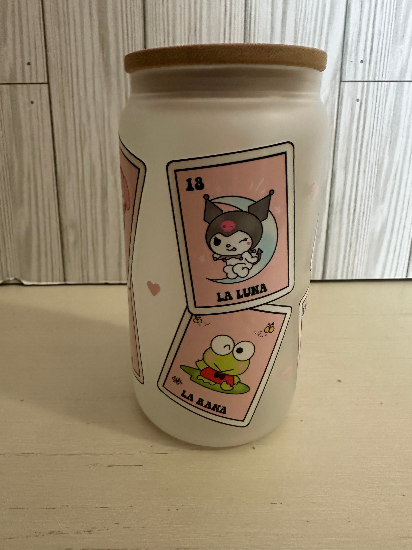 Sanrio Loteria  Frosted Glass